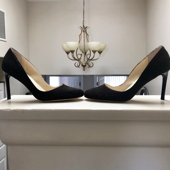 Butter Shoes Black with Brown Embroidery 9 - Picture 4 of 8